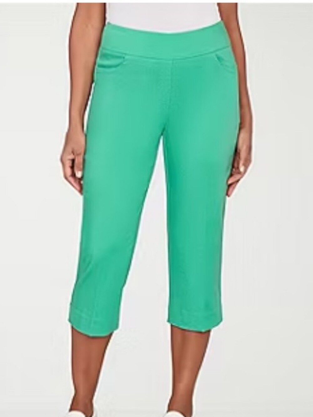 Alfred Dunner Resort Living Womens Straight Capri Pant